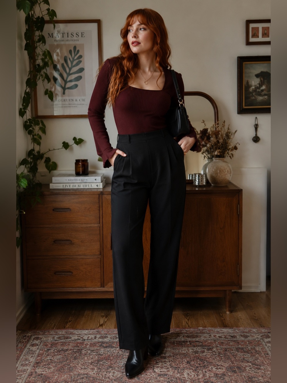 Dazy Women’s Black Tailored Dress Pants Size Tall L